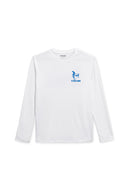 White Printed Long Sleeve Sunshirt