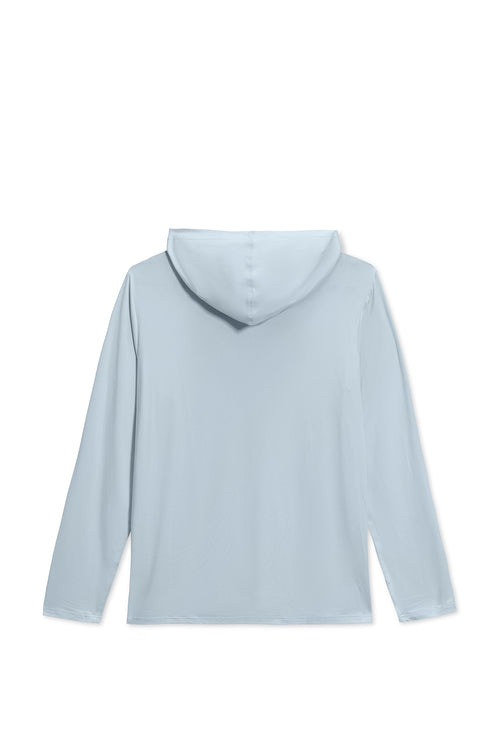 Light Blue Printed LS Hooded Sunshirt back