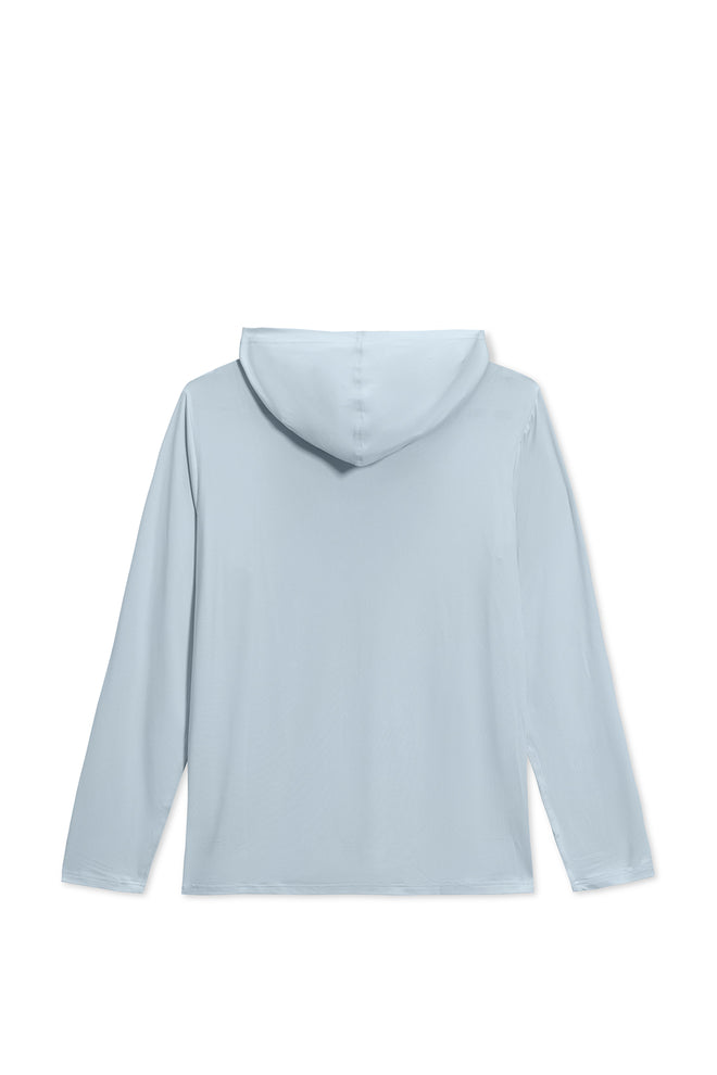 Light Blue Printed LS Hooded Sunshirt back