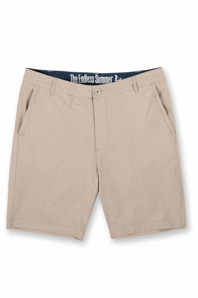 Khaki Solid Shorts