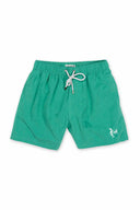 Green Solid Swim Trunk