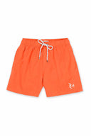 Orange Solid Swim Trunk