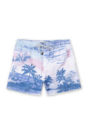 Light Blue Palms Volley Swimtrunk