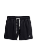 Black Solid Volley Swimtrunk