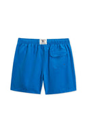 Blue Solid Volley Swimtrunk back