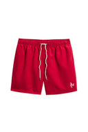 Red Solid Volley Swimtrunk