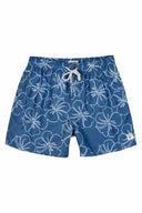 Blue Hibiscus Boys Swim Trunk