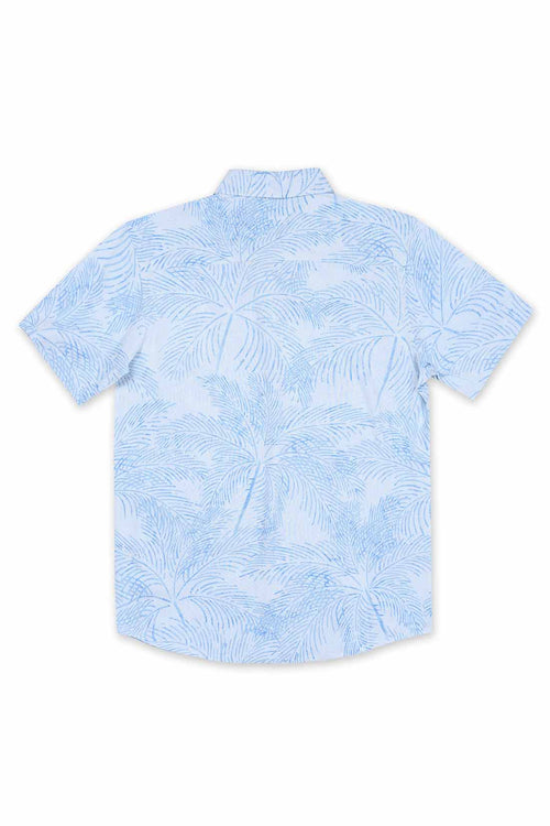 Light Blue Palms Shirt back