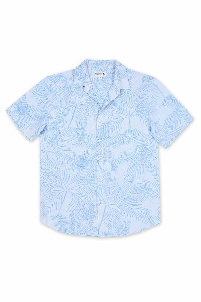 Light Blue Palms Shirt