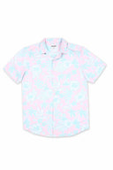 Pink Tropical Print Shirt