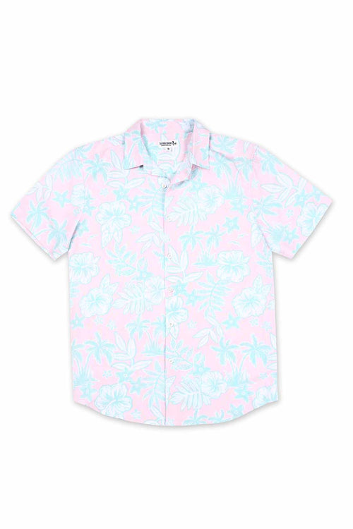 Pink Tropical Print Shirt