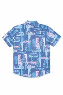 Blue Stamp Pineapple Shirt