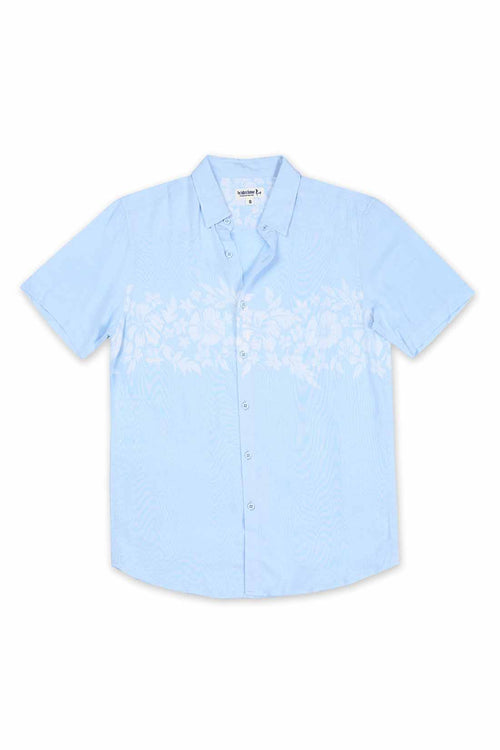 Light Blue Hibiscus Shirt