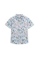 White Sketch Rayon Shirt