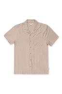 Khaki Crinkle Camp Shirt
