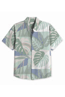 Green Leaves Perforated Shirt