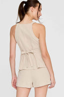 Sand Vest Shorts Set back