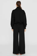 Black Long Sleeve Pants Set back