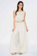 Oatmeal Boat Pants Set