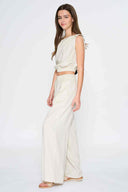 Oatmeal Boat Pants Set side