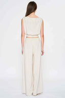Oatmeal Boat Pants Set back