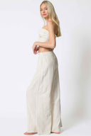Oatmeal Tube Pants set back