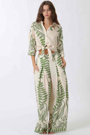 Green Leaf Pants Set