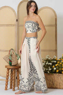 Printed Tube Pants Set side
