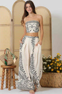 Printed Tube Pants Set