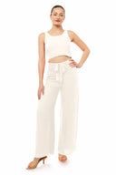 Kiley Papyrus Solid Cutout Jumpsuit
