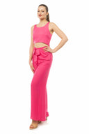 Kiley Teaberry Solid Cutout Jumpsuit side