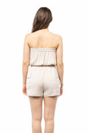 Savannah Papyrus Bandeau Cargo Romper back