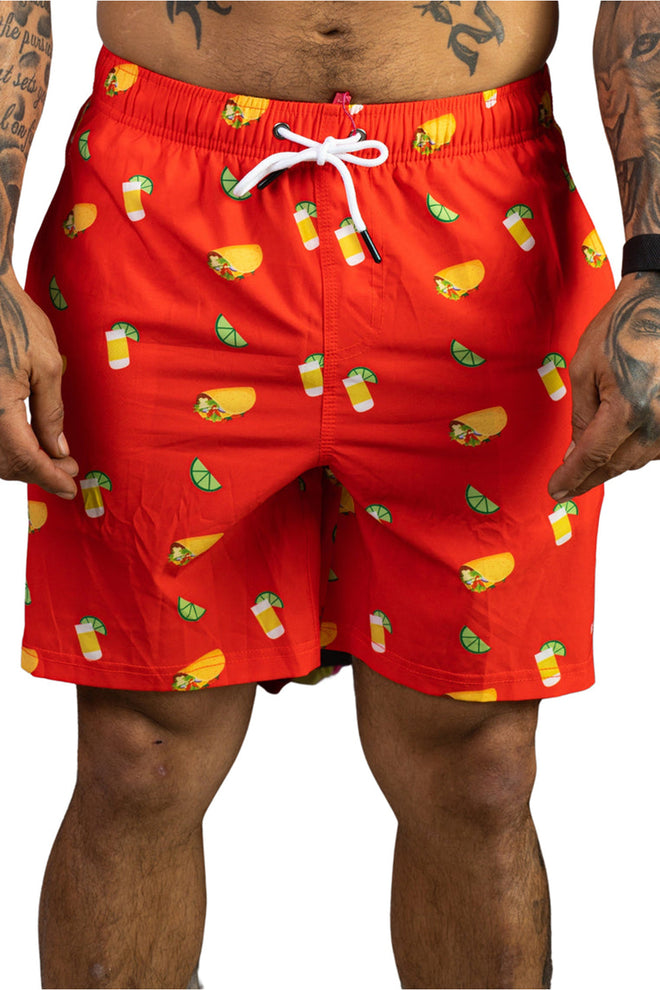 Tacos and Beer Swim Trunk