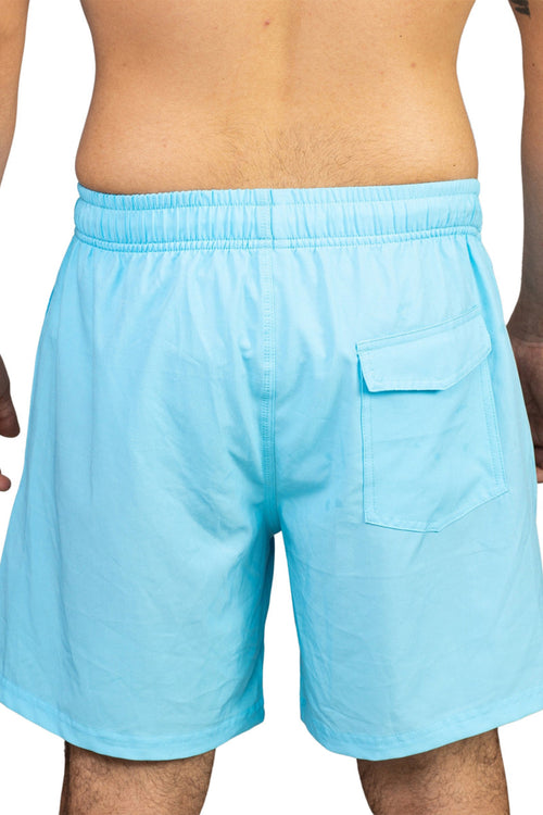 Aqua Solid Swim Trunk back