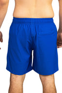 Royal Blue Solid Swim Trunk back