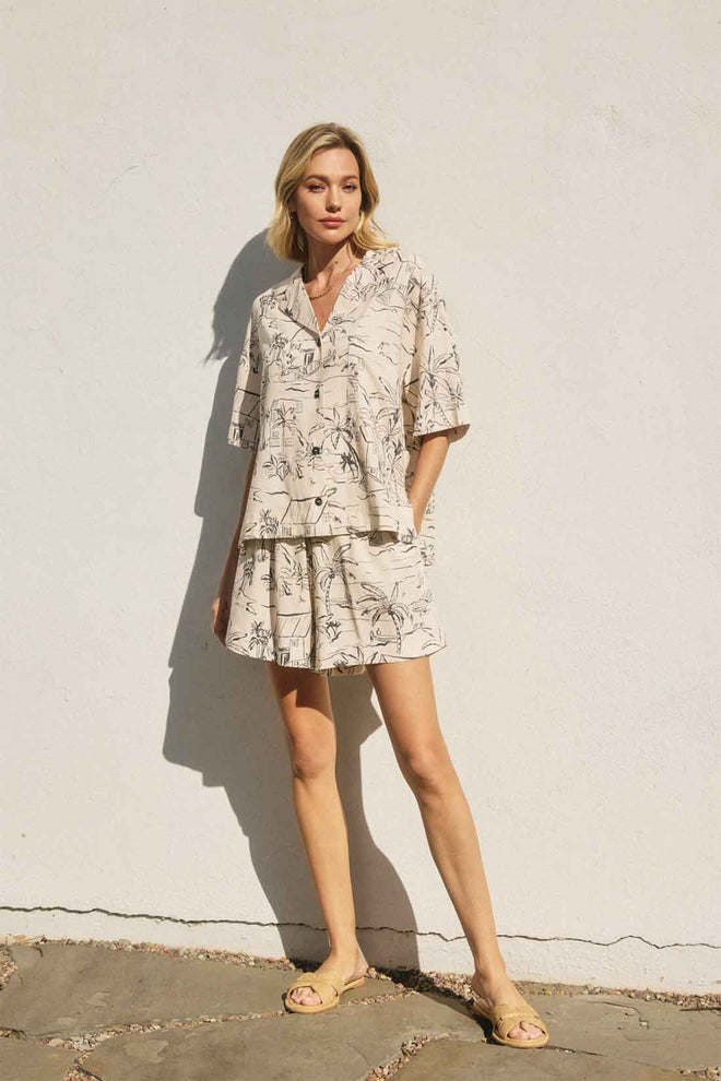 Oceanside Shorts Set front