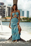 Lulifama Tidal Shimmer Maxi Dress