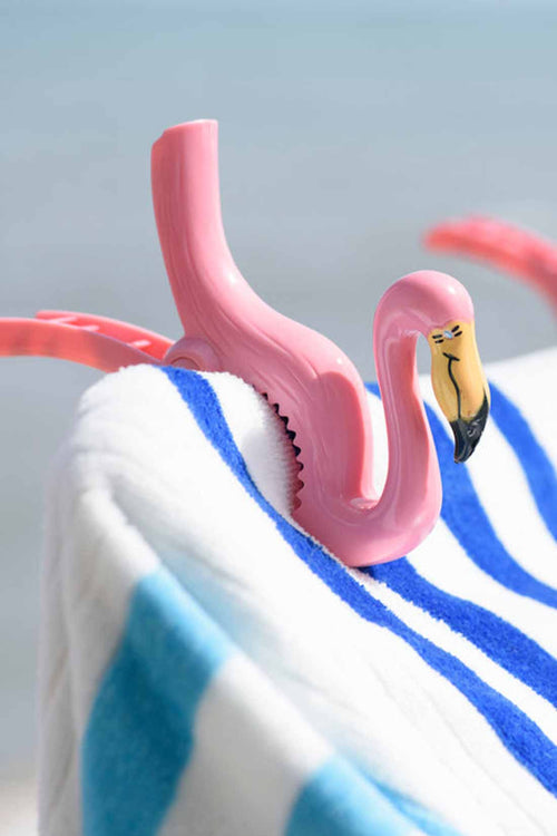 Flamingo Boca Clip detail towel