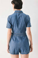 Medium Denim Skort Romper back