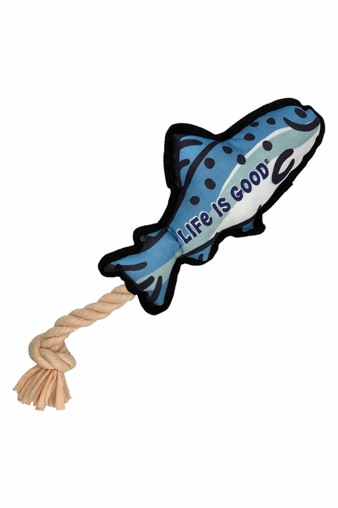 Life is Good Fish Rope Dog Toy