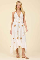 Sun Sand Embroidered Maxi Dress
