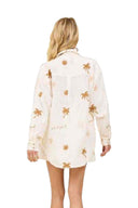Sun Sand Embroidered Shorts Set back