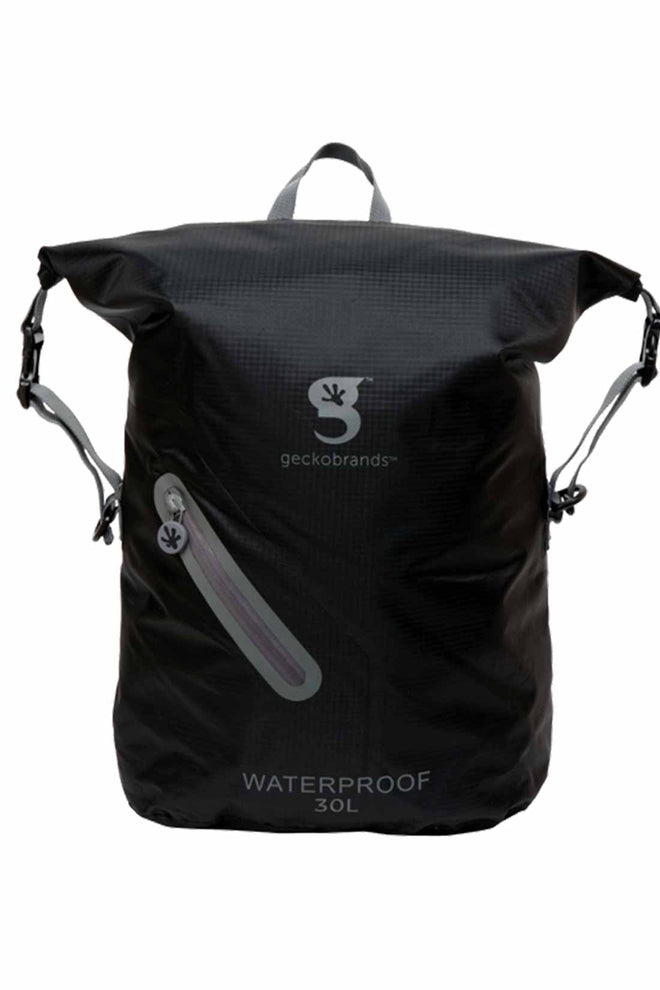 Gecko Black/Grey Waterproof Lightweight 30L Backpack