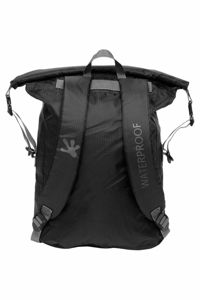 Gecko Black/Grey Waterproof Lightweight 30L Backpack back