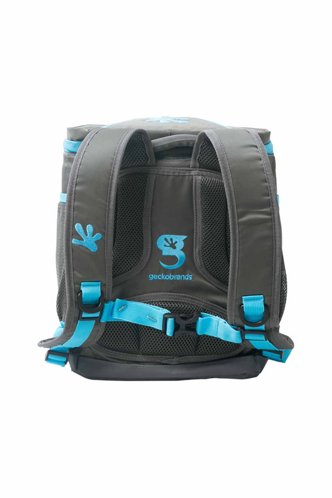 Gecko Grey/Neon Blue Opticool Backpack Cooler back