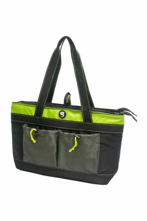 Gecko Black/Neon Green 2 Compartment Tote Cooler