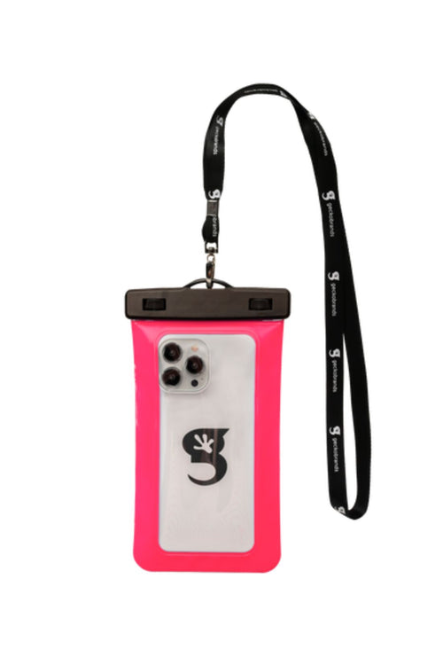 Gecko Pink Waterproof Large Phone Dry Bag back