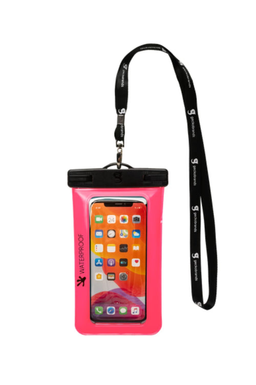 Gecko Pink Waterproof Large Phone Dry Bag