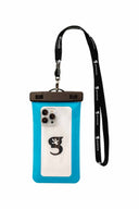 Gecko Neon Blue Large Phone Dry Bag back
