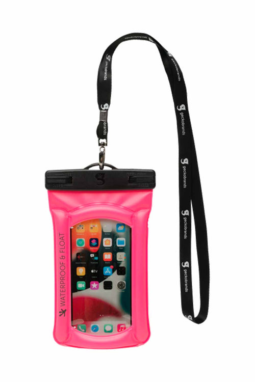 Gecko Pink Float Phone Dry Bag